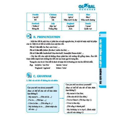 Sách - Global Success - Bài Tập Tiếng Anh Lớp 5 - Không Đáp Án - Minh Thắng