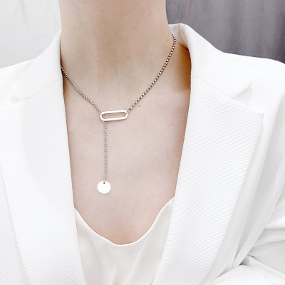 Set dây chuyền và lắc tay hình khối bất đối xứng