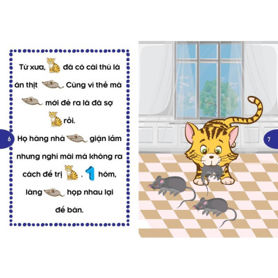 Sách - Phát Triển Tư Duy Và Ngôn Ngữ Cho Bé - Truyện Đọc Bằng Hình Ảnh - Truyện Ngụ Ngôn Việt Nam Đặc Sắc - Combo 2 Cuốn - Việt Thư