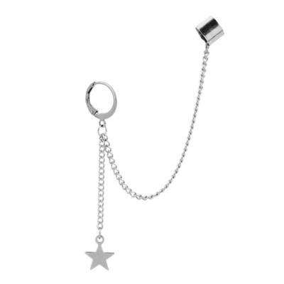 Bông tai cosplay dây chuyền mặt sao năm cánh độc đáo thời thượng