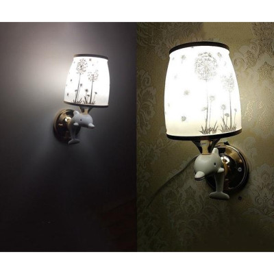 Đèn tường TUREN hình cá heo độc đáo trang trí nội thất hiện đại, sang trọng .