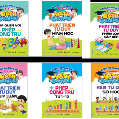 Combo Thiên Tài Toán Học - 12 Cuốn - Hà Thu Quang - Vanlangbooks