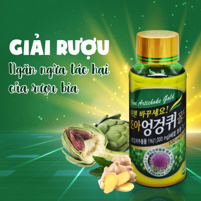 Nước giải rượu Hàn Quốc CHOA Artichoke Gold - Giải rượu nhanh chóng, thanh lọc, bảo vệ tế bào gan