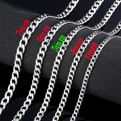 Dây chuyền nam titan cao cấp đẹp sang trọng inox thép không gỉ lặc trangsucpt kích cỡ 7mm PTDCNA0