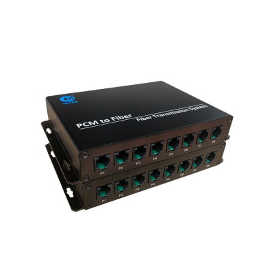 Bộ chuyển đổi quang thoại 8 kênh Ho-link HL-8P-TRF | Pots (j11) qua quang - Hàng chính hãng