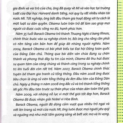 Who? Chuyện Kể Về Danh Nhân Thế Giới - Barack Obama (Tái Bản 2023)