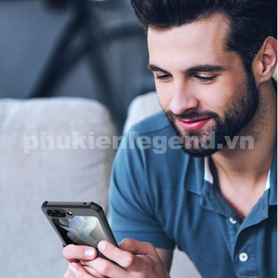 Ốp lưng cho SamSung Galaxy Z Flip 7 / Z Flip 6 / Z Flip 5 hiệu XUNDD cao cấp chống sốc mặt lưng trong - Hàng chính hãng