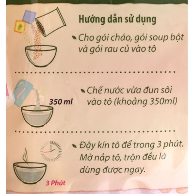 Combo :5 Gói Cháo Yến Mạch Thịt Bầm 40g Xuân An(Mua 10 Tặng 1 gói cháo gà 40g)