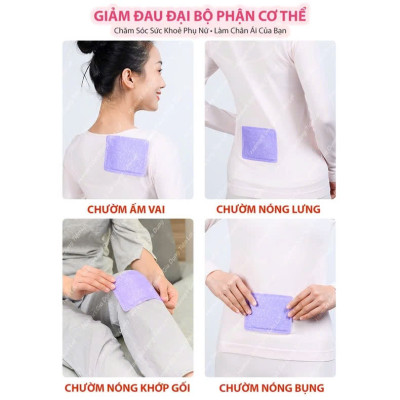 COMBO 3 Miếng Dán Đau Bụng Dán Chườm Ấm Bụng Giữ Nhiệt Cơ Thể 3 Vị Thảo Dược Thiên Nhiên Chườm Nóng Văn Phòng