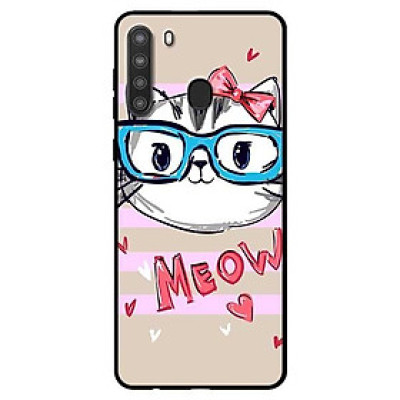 Ốp lưng dành cho Samsung Galaxy A21 mẫu Meo Meo