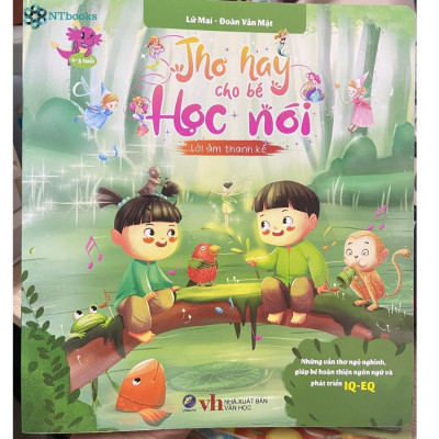 Combo 5 cuốn sách Thơ hay cho bé học nói 5T - Những vần thơ ngộ nghĩnh, giúp bé hoàn thiện ngôn ngữ và phát triển IQ-EQ