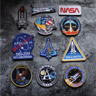 Patch vải velcro NASA dán ba lô, nón , quần áo , túi xách