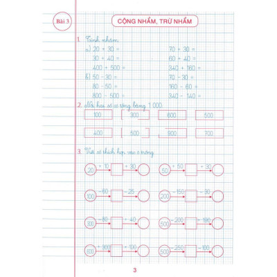 Sách - Vở Ô Li Bài Tập Toán Lớp 3 - Quyển 1 - Dùng Kèm SGK Chân Trời Sáng Tạo - Hồng Ân