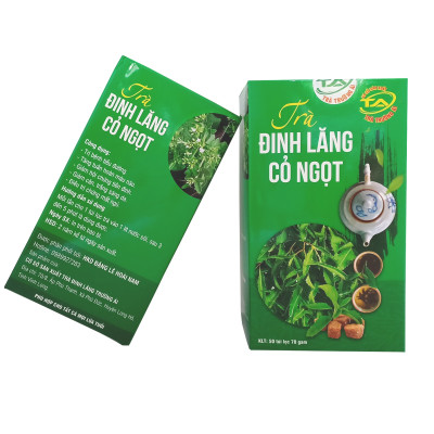 Trà Đinh lăng Cỏ ngọt Trường Ái (50 túi lọc) - Giúp ăn ngon, ngủ ngon, kéo dài tuổi thọ