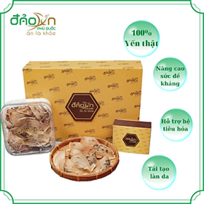 Tổ yến Hồng thô Đảo Yến Phú Quốc - Yến sào nguyên chất(50gr)/ ít lông - Tăng cường sức đề kháng - Làm đẹp da, chống lão hóa - Giúp người bệnh mau lành
