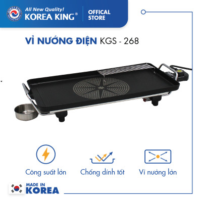 VỈ NƯỚNG ĐIỆN KOREA KING KGS - 268 ( HÀNG CHÍNH HÃNG )