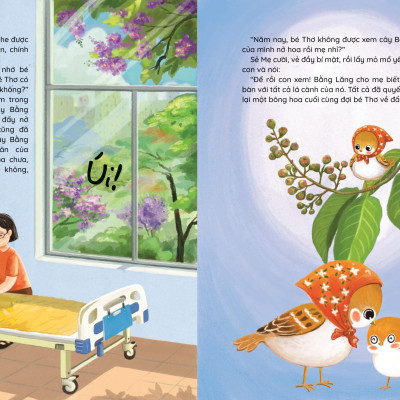 Sách - Những Truyện Hay Viết Cho Thiếu Nhi - Phiên Bản Sách Tranh - Chú Sẻ Con Và Bông Hoa Bằng Lăng