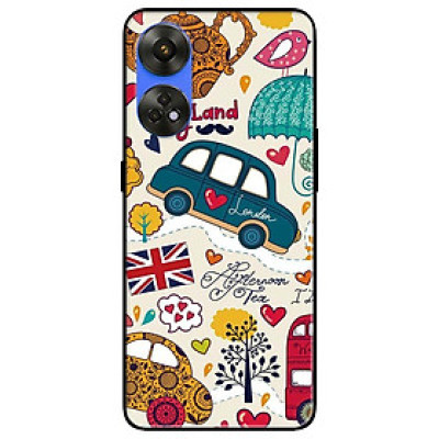 Ốp lưng dành cho Oppo Reno 8T 4G - Reno 8T 5G - Reno 10 5G - Reno 10 Pro 5G - Họa Tiết England - Hàng Chính Hãng