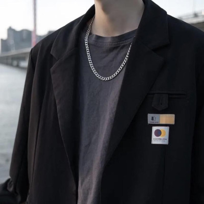 Dây chuyền nam titan cao cấp sang trọng thép không gỉ lặc trangsucpt kích cỡ 7mm màu trắng PTDCNA01