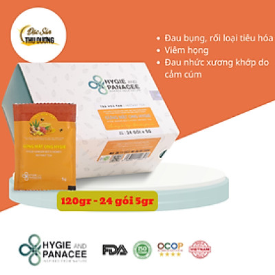 Trà Thảo Dược Gừng Mật Ong Hygie Giúp Giảm Các Triệu Chứng Ho Cảm, Đau Họng, Giảm Buồn Nôn, Giảm Đau Bụng Kinh