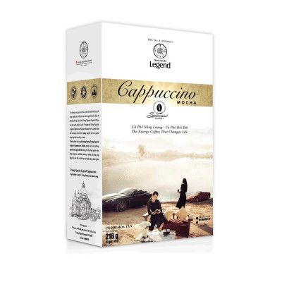 Cà Phê Trung Nguyên Legend Cappuccino Mocha – Hộp 12 Gói – Cà Phê Vị Mocha Ngọt Đắng, Đậm Đà
