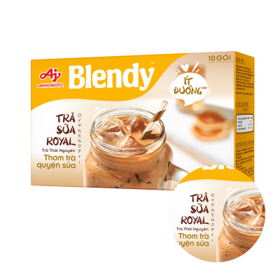Combo 2 Hộp Trà Matcha Sữa 160g/Hộp và  Blendy® Trà Sữa Royal 144g/Hộp
