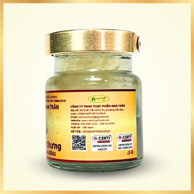 [Set 6 lọ Không hộp] Yến chưng Đường Ăn Kiêng 7 gram Tổ Yến Tươi - Yến Sào Nam Trân, phù hợp với người kiêng đường. Lọ 70 ml