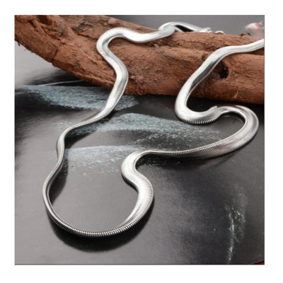 Dây Chuyền Xương Rắn Thép Titan, Thời Trang Và Tối Giản, Dành Cho Nam Giới, Phụ Kiện Hip-Hop