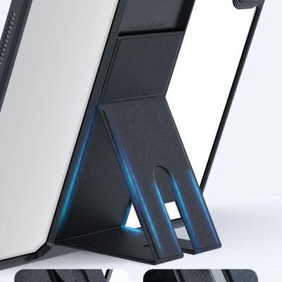 [iPad Pro M4] Ốp lưng dành cho iPad Pro 11 inch M4 2024, iPad Pro 13 inch M4 2024 hiệu XUNDD trong viền màu, có giá đỡ,chống ố chống sốc cao cấp - Hàng chính hãng 