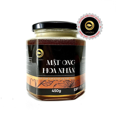 Mật ong hoa nhãn nguyên chất loại 450g lọ thủy tinh