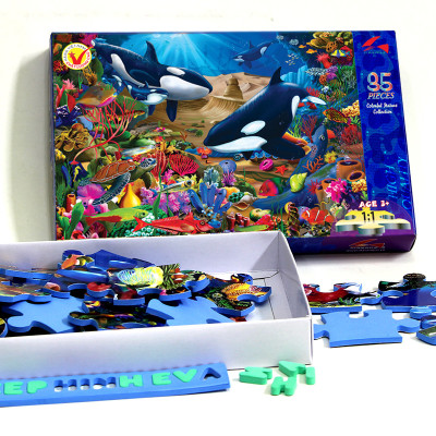 Tranh xếp hình Tia Sáng Jigsaw Puzzle 035 mảnh phát triển trí tuệ cho bé - Sát Thủ Đại Dương - MSP: 035-007