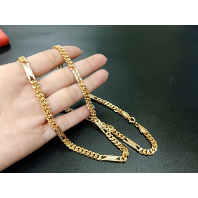 Dây chuyền Khoen Lật Chữ N Mạ Vàng 18K CAO CẤP