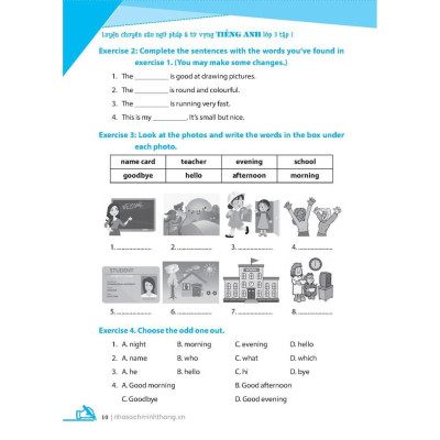 Sách - Global Success Luyện Chuyên Sâu Ngữ Pháp Và Từ Vựng Tiếng Anh Lớp 3 - Tập 1 - Minh Thắng