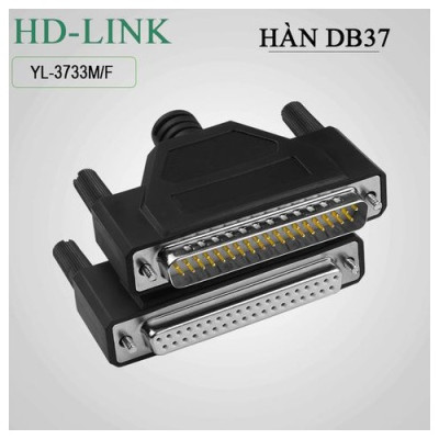 Đầu hàn COM DB37 HD-Link YL-3733M/F vỏ ốp nhựa dẻo. Hàng chính hãng !!! 