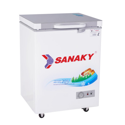 TỦ ĐÔNG MINI SANAKY 100 LÍT VH-1599HYK ĐỒNG (R600A) (KÍNH CƯỜNG LỰC) - HÀNG CHÍNH HÃNG