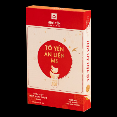 Tổ Yến Ăn Liền MS - Nhiều vị - Nhà Yến Nha Trang - Hộp 100 Gram - Yến Sào Cao Cấp - Hàng Chính Hãng