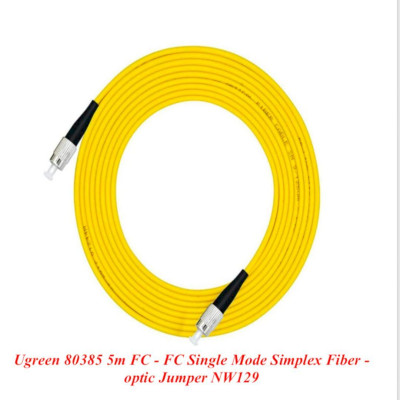 Ugreen UG80385NW129TK 5M FC-FC Màu vàng Cáp nhảy quang Single mode Simplex Fiber - HÀNG CHÍNH HÃNG