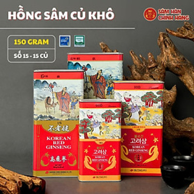 Hồng sâm củ khô dòng Good 150gram (size 15 – 5 củ)