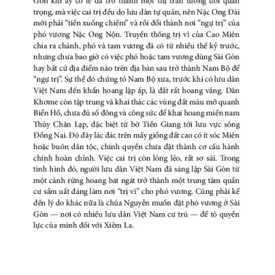 Lược Sử Sài Gòn Từ Thế Kỷ XVII Đến Khi Pháp Xâm Chiếm (1859)
