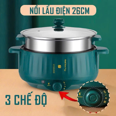 Nồi Lẩu Điện Cao Cấp 2 Tầng Loại Tốt – Nấu Lẩu, Hấp Thực Phẩm, Xào Rau Thịt Dễ Dàng, ĐÈN TRANG TRÍ, ĐỒNG HỒ TREO TƯỜNG