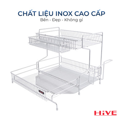 GIÁ ÚP CHÉN BÁT HiVE NEW 2 TẦNG INOX