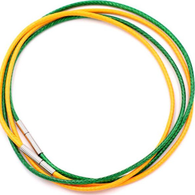 Combo 2 sợi dây vòng cổ cao su - xanh lá + vàng DCSXLV1