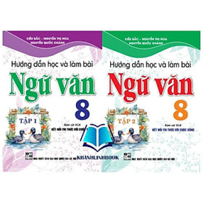 Sách - Combo hướng dẫn học và làm bài ngữ văn 8 - tập 1 + 2