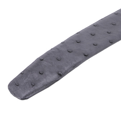 HJ4438-39-40-41 - Thắt lưng nam da đà điểu Huy Hoàng da hột 4P đầu kim màu đen, nâu đất, vàng bò, nâu đỏ