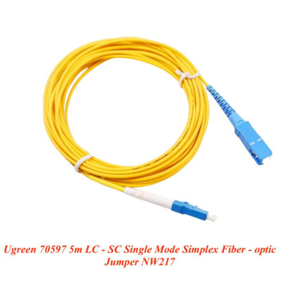 Ugreen UG70597NW217TK 5M LC-SC Màu vàng Cáp nhảy quang Single mode Simplex Fiber - HÀNG CHÍNH HÃNG