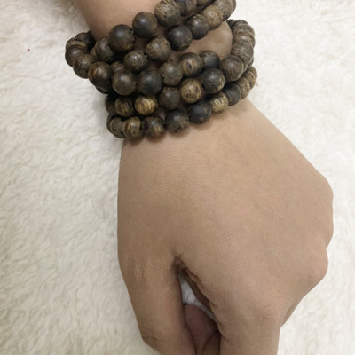 Vòng chuỗi trầm hương 108 hạt dành cho nam nữ cao cấp Tâm An Nhiên mang lại phong thuỷ tốt và tập niệm