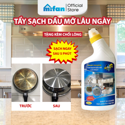 Làm Sạch Dầu Mỡ Lâu Ngày SMART CLEANER - Tẩy Sạch Dầu Mỡ Trong 5 Phút Không Cần Cọ Rửa - MIFAN Phân Phối Chính Hãng