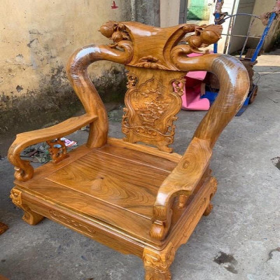 Bộ bàn ghế minh quốc đào 6 món tay 10 gỗ lim