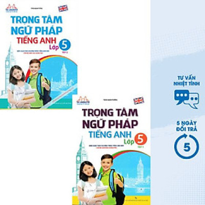 COMBO THE LANGMASTER - TRỌNG TÂM NGỮ PHÁP TIẾNG ANH LỚP 5 (BỘ 2 CUỐN) - MT