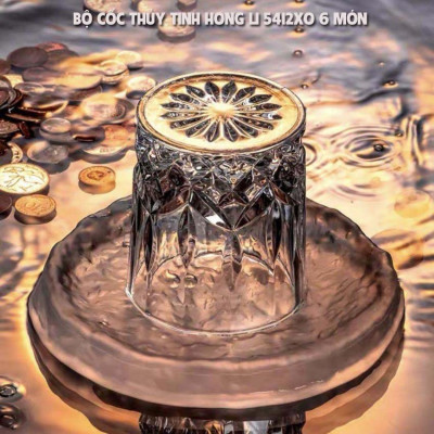 -Bộ cốc/ Ly thuy tinh dung tích 300ML thiết kế sang trọng, hiện dại, thủy tinh cao cấp độ bền